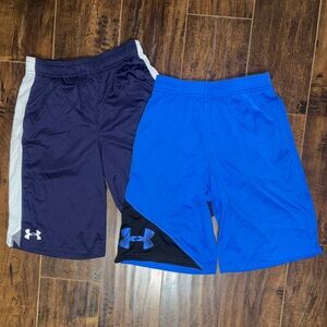 Under Armour Royal Blue and Navy Shorts Set - YLG